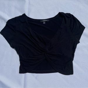 Twist-Front Crop Top 🍒